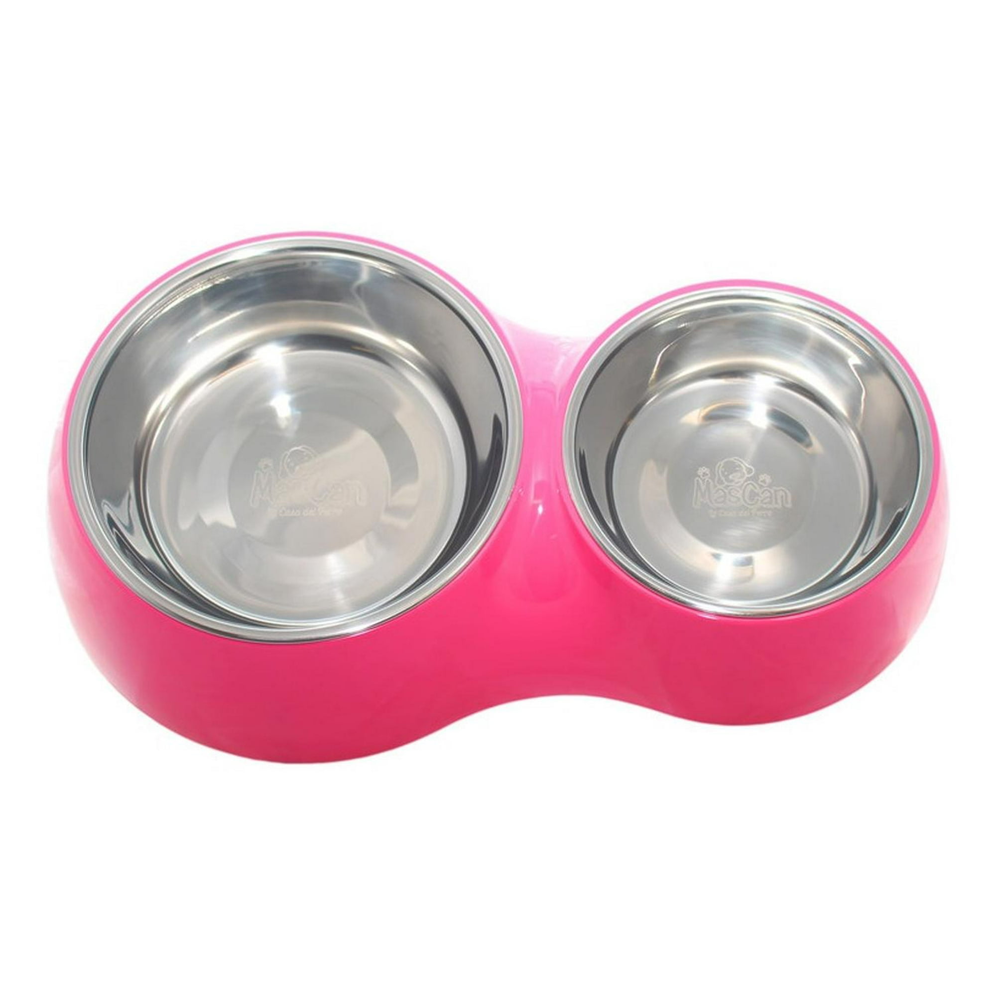 Plato Comida Agua Fucsia Para Perro L Mascan Fucsia