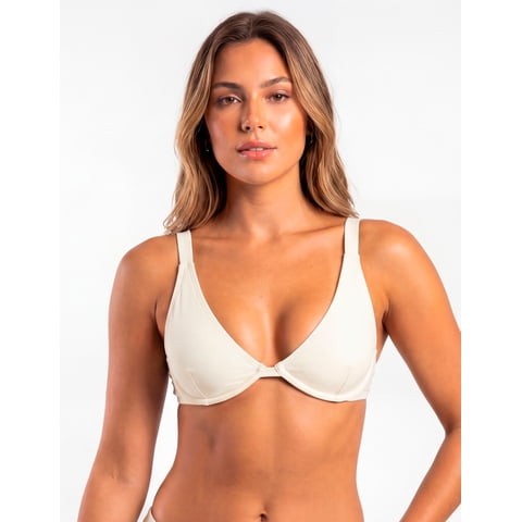 Samia - Bikini Tipo Sostén Con Barba Estampado