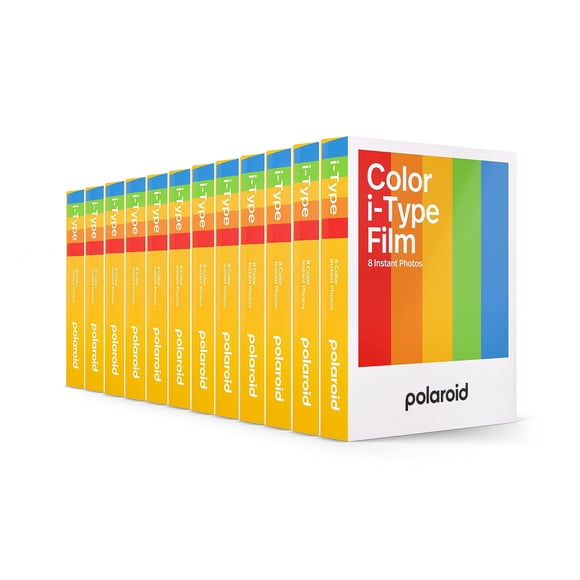 Película Polaroid Color para I-Type, paquete de 12, 96 fotos (6011)