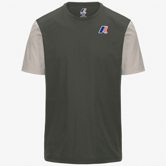 Polera K-Way Leonardo Fioravanti Seril Green Blackish Beige
