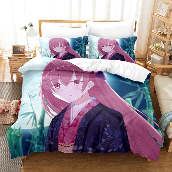 Anime TONIKAWA Fly Me to the Moon Bedding Set,Duvet Cover Bed Set Quilt Cover Pillowcase, Boys Girls Adults Bed Sheets