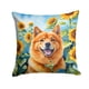 thumbnail image 1 of Cojín Sunflowers Finnish Spitz, 1 of 6