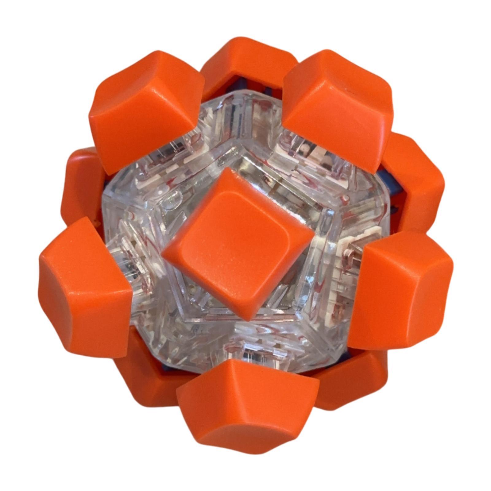 Bothyi - Pelota Antiestrés Con Teclado Portátil Para Pasar El Rato En El Aula, Juguete Sensorial De Oficina, Color Naranja Y Rojo