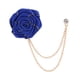 thumbnail image 3 of Broche de borla de pétalos de rosa, prendedor de solapa, trajes de hombre, decoración de moda, broche de traje de novio, cadenas colgantes, broches de Azul, 3 of 5
