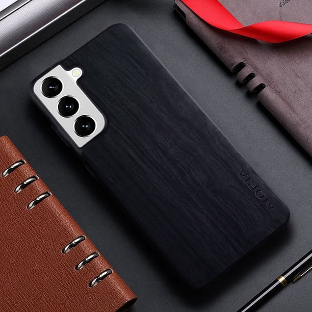 Bamboo Wood Pattern Leather Back Cover For Samsung Galaxy S21 S22 S20 Ultra Plus FE Phone Case