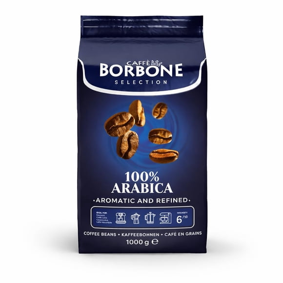 Café Caffè Borbone 100% Arábica en Grano Entero 1 kg