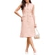 thumbnail image 2 of INSPIRE CHIC Vestido Blazer Sin Mangas para Mujer con Cuello y Botones para Negocios, Línea A, Talla 2XL, Rosa, 2 of 5