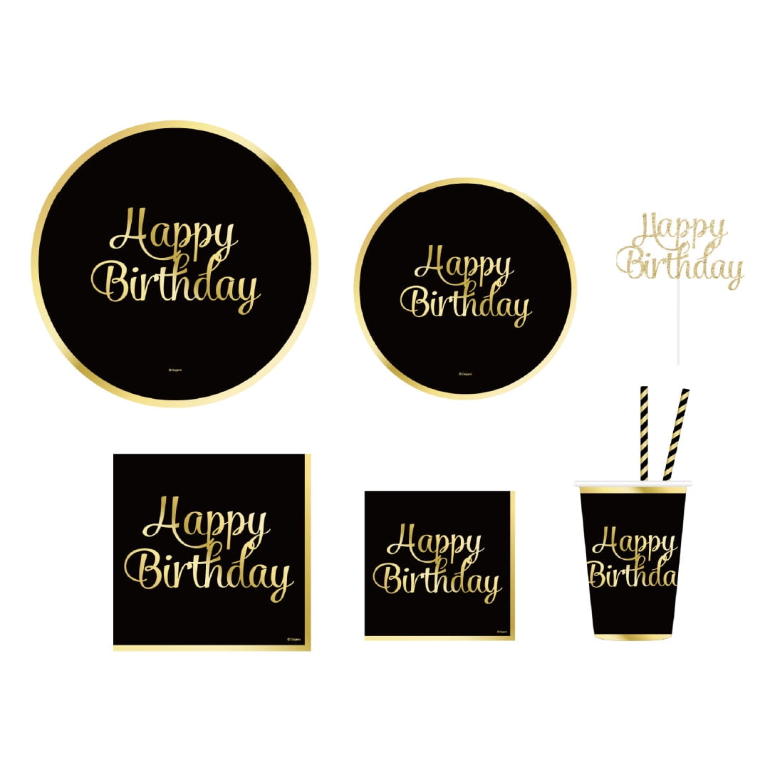 Kiosclub - Set Decoración Fiesta Happy Birthday 30 Personas 1 Un