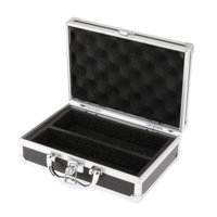 Bothyi - Maleta De Micrófono De Aluminio Portátil Con Asa, Caja De Almacenamiento De Equipo De Micrófono Profesional, 23X16X7,2 Cm