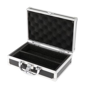 Bothyi - Maleta De Micrófono De Aluminio Portátil Con Asa, Caja De Almacenamiento De Equipo De Micrófono Profesional, 23X16X7,2 Cm