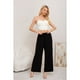 thumbnail image 3 of Pantalon Palazzo Algodon Mujer Tipo Lino Bota Ancha 3002, 3 of 3