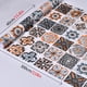 thumbnail image 1 of 1pc Peel And Stick Wallpaper Tile, Moroccan Tile Cover Up Stickers PVC Contact Paper For Floors Waterproof Wear-resistant Wall Tiles For Bathroom Walls Kitchen Back Splash Vinyl Flooring Roll Floor, 1 of 5