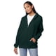 thumbnail image 3 of Sudadera con capucha Hanes Ecosmart Fleece con cremallera completa Deep Forest, 3 of 5