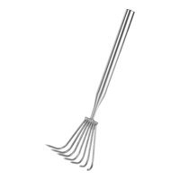 Ioensy - Rastrillo De Jardín Portátil Y Compacto, De 7 Púas, Para Aflojar La Tierra Y Eliminar Las Malas Hierbas De La Playa.