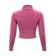 thumbnail image 4 of Chaqueta Deportiva Mujer Ajustada Cuello Alto Con Cierre Rosa, 4 of 4
