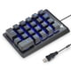 thumbnail image 1 of Teclado numérico mecánico giratorio con cable USB y LED azul negro, 1 of 7