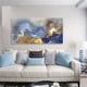 thumbnail image 3 of 1pc, Colorful Blue And Gold Smoke Clounds Textured Abstract Canvas Wall Art Decor Modern Art Deco Home Decoration For Living Room Bedroom And Office No Frame, 3 of 3