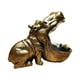 thumbnail image 1 of Estatua De Caballo De Río Estatuilla De Caballo De Río Para Mesa De Centro Oficina Decoración Del Hogar Dorado, 1 of 3