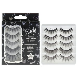 Rude Cosmetics - Pestañas Postizas Esenciales De Visón - Compártame Con Para Mujeres - Par De Pestañas