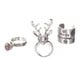 thumbnail image 1 of 3 Piezas Anillos De Navidad Campana Elegantes Anillos De Dedo De Alce Para Mujeres Adolescentes Adultos, 1 of 5