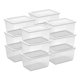 thumbnail image 1 of Caja de almacenamiento Sterilite 45 L transparente, paquete de 12, apilable, 1 of 6