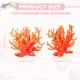 thumbnail image 2 of Decoración de Coral para Acuario Uxcell, Decoraciones para Peceras, Adornos de Coral para Peceras, 5.9x2.2x4.7 Pulgadas, (Naranja Amarillo, 1 Pza), Destinado para Decoración de Paisajismo de Acuarios, 2 of 6