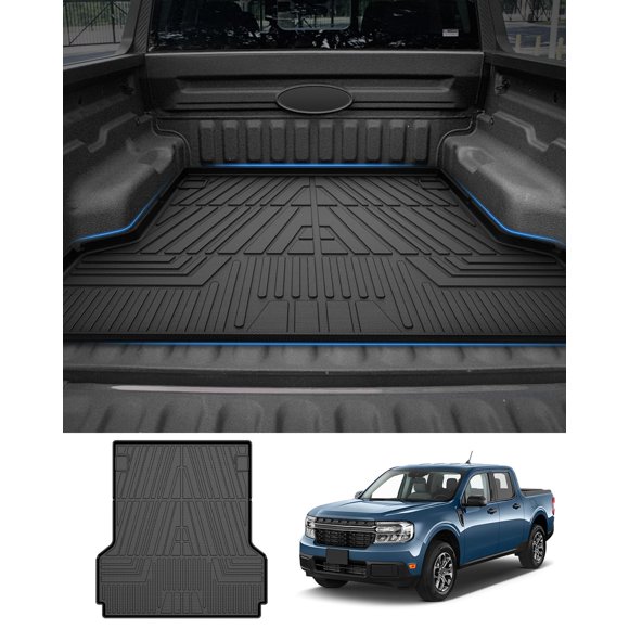 Alfombra para caja de camión Powerty Ford Maverick 2022+ negro TPE