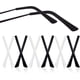 thumbnail image 1 of Puntas para Patillas de Gafas YSIUENG de Silicona 12 Pares Negro y Blanco, 1 of 7