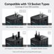 thumbnail image 5 of Adaptador de viaje MOMAX GaN de 170 W con 2 USB-C y 2 USB-A tipo C/A/G/I, 5 of 7
