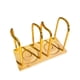 thumbnail image 4 of Soporte Para Vasos De Papel, Ahorra Espacio, Soporte Para Vasos De Bebidas Para Fiestas En Bares, Dorado, 2 Ranuras, 4 of 5