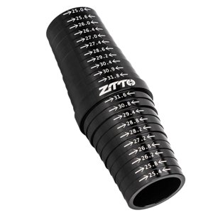 Ioensy - Herramienta De Medición De Tija De Sillín De Bicicleta, Herramienta De Medición Compacta, Medidor De Tubo De Sillín, Color Negro