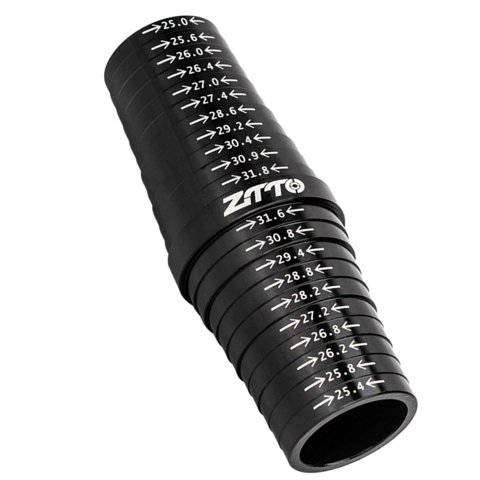 Ioensy - Herramienta De Medición De Tija De Sillín De Bicicleta, Herramienta De Medición Compacta, Medidor De Tubo De Sillín, Color Negro