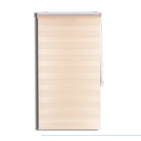 Cortina Roller Duo Zebra Día Y Noche Beige 180 X 165 Cm Sin Cenefa Sunfree