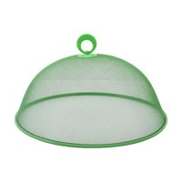 Magideal - Cubierta De Malla Metálica Para Alimentos, Cubierta De Placa De Pantalla De Cúpula Sólida, Reutilizable, De 11.02 Pulgadas, Para Refrigerios De Fiesta Verde