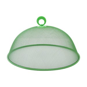 Magideal - Cubierta De Malla Metálica Para Alimentos, Cubierta De Placa De Pantalla De Cúpula Sólida, Reutilizable, De 11.02 Pulgadas, Para Refrigerios De Fiesta Verde