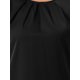 thumbnail image 5 of Agnes Orinda Ropa de Halloween de Talla Grande para Mujeres Blusas de Manga Larga con Cuello Redondo y Pliegues para Oficina 3X Negro, 5 of 6