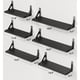 thumbnail image 3 of Juego de estantes de pared AMADA HOMEFURNISHING Wood Floating Black, 3 of 8