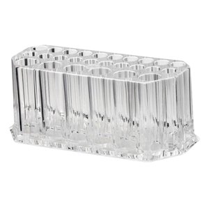 Magideal - Caja De Almacenamiento De Acrílico Para Brochas De Maquillaje, Delineador De Ojos, Brochas Cosméticas, Organizador De 26 Ranuras Para Mujeres Y Niñas,