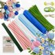 thumbnail image 1 of Kit de manualidades y artes con 480 limpiapipas multicolores, 1 of 9