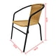 thumbnail image 4 of Silla de Terraza Ratan Metálica Beige 53x58x74 Cm, 4 of 7