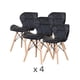 thumbnail image 1 of Set 4 Sillas Nórdicas Eames Mariposa BABYMINE - Negro, 1 of 7