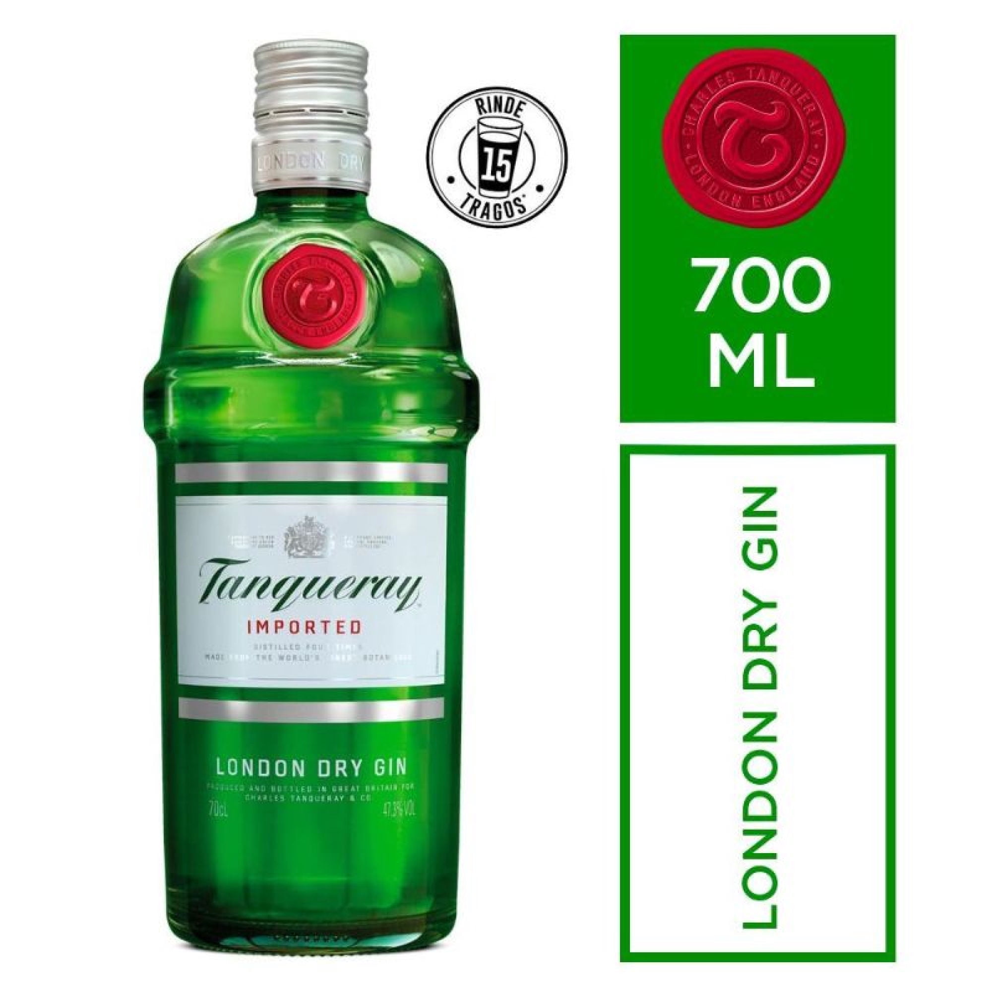 Gin London Dry 47.3° Botella 700 ml Tanqueray