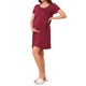 thumbnail image 1 of INSPIRE CHIC Vestido de Trabajo para Mujeres de Manga Corta para Maternidad, Lactancia y Postparto con Botón en la Espalda 2XL Rojo, 1 of 6