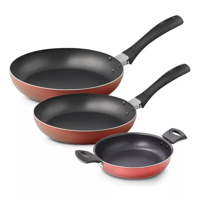 Genérico - Pack De Sartenes De 20 + 26 Cm Y Paila, Antiadherente, Redblue Ilko