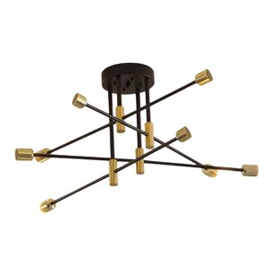 Ioensy - Lámpara De Techo De Hierro Nórdico, Lámpara Colgante Para Sala De Estar Y Dormitorio