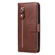 thumbnail image 1 of Funda con Cremallera para Motorola MOTO E7 Plus, Carcasa Cartera de Cuero PU con Soporte y Tarjetero, 1 of 5