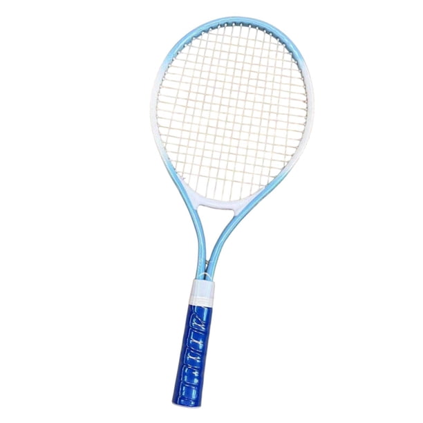 Raqueta de Tenis Raqueta de Tenis Agarre Antideslizante Equipo de Tenis Portátil Cuerdas de Nailon para Práctica de Juegos Al Aire Libre Playa Patio T Azul