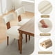 thumbnail image 2 of 064-Set of 2 Linen Fabric Modern Armless Dining Chairs With Curved backrest and Solid Wooden Legs for Dining Room Living Room ,Beige, 2 of 3