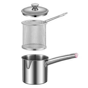 Bothyi - Olla Para Freidora, Cesta De Red Con Tapa, Freidora De Aceite Universal, Olla Para Freidora, Estilo B