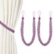 thumbnail image 1 of Uxcell 2 Pcs Sujetadores de Cortina, 56cm/22 Sujetadores Trenzados para Cortinas, Sujetadores Elegantes para Ventanas, Cuerda para Cortinas, Púrpura, 1 of 7